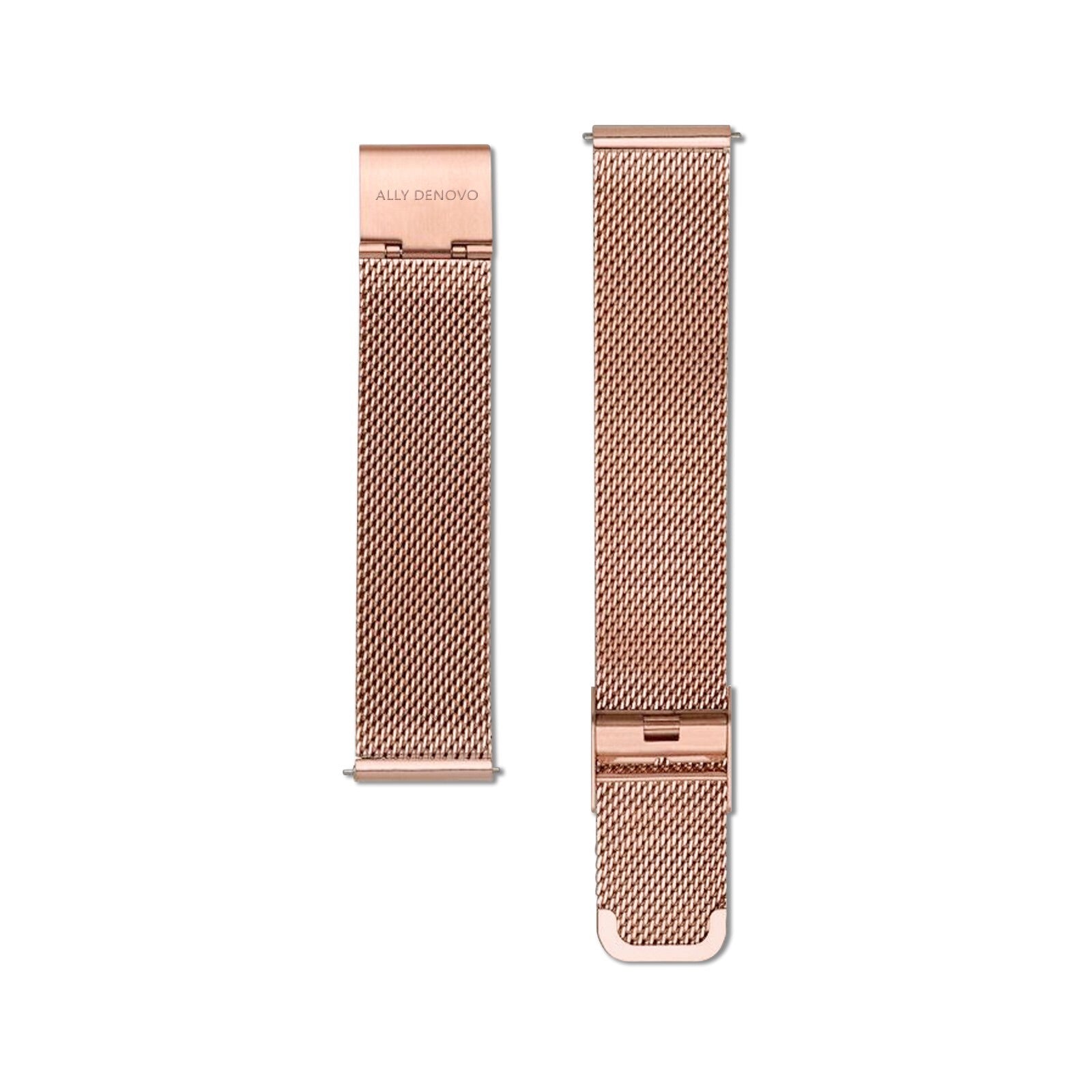 《單獨購買》玫瑰金不鏽鋼鏈帶/適用於36mm錶盤系列/簡易換錶帶開關式智慧扣環
