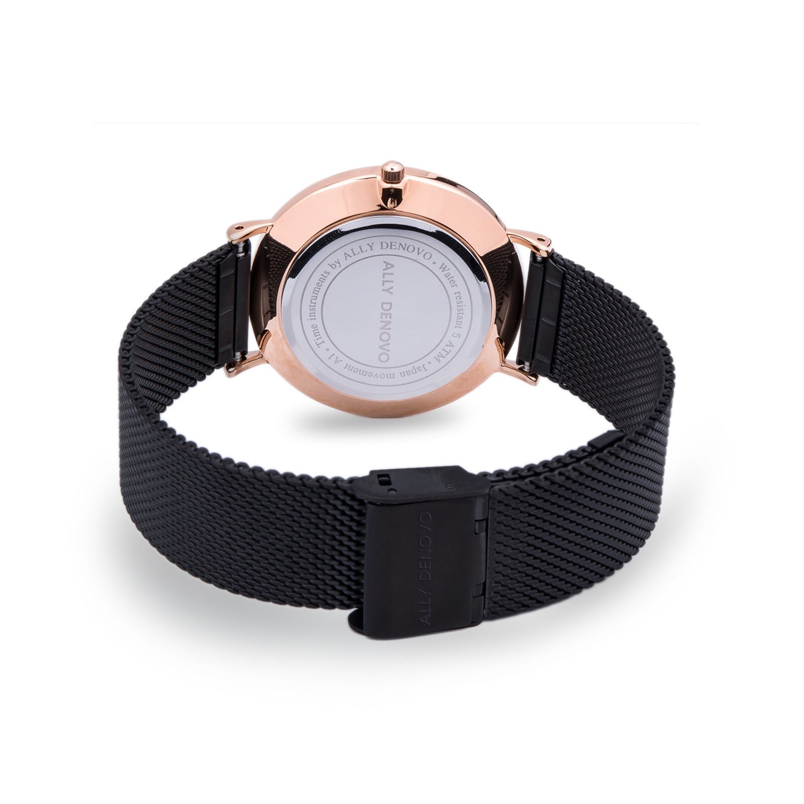《單獨購買》黑色不鏽鋼鏈帶/適用於36mm錶盤系列/簡易換錶帶開關式智慧扣環