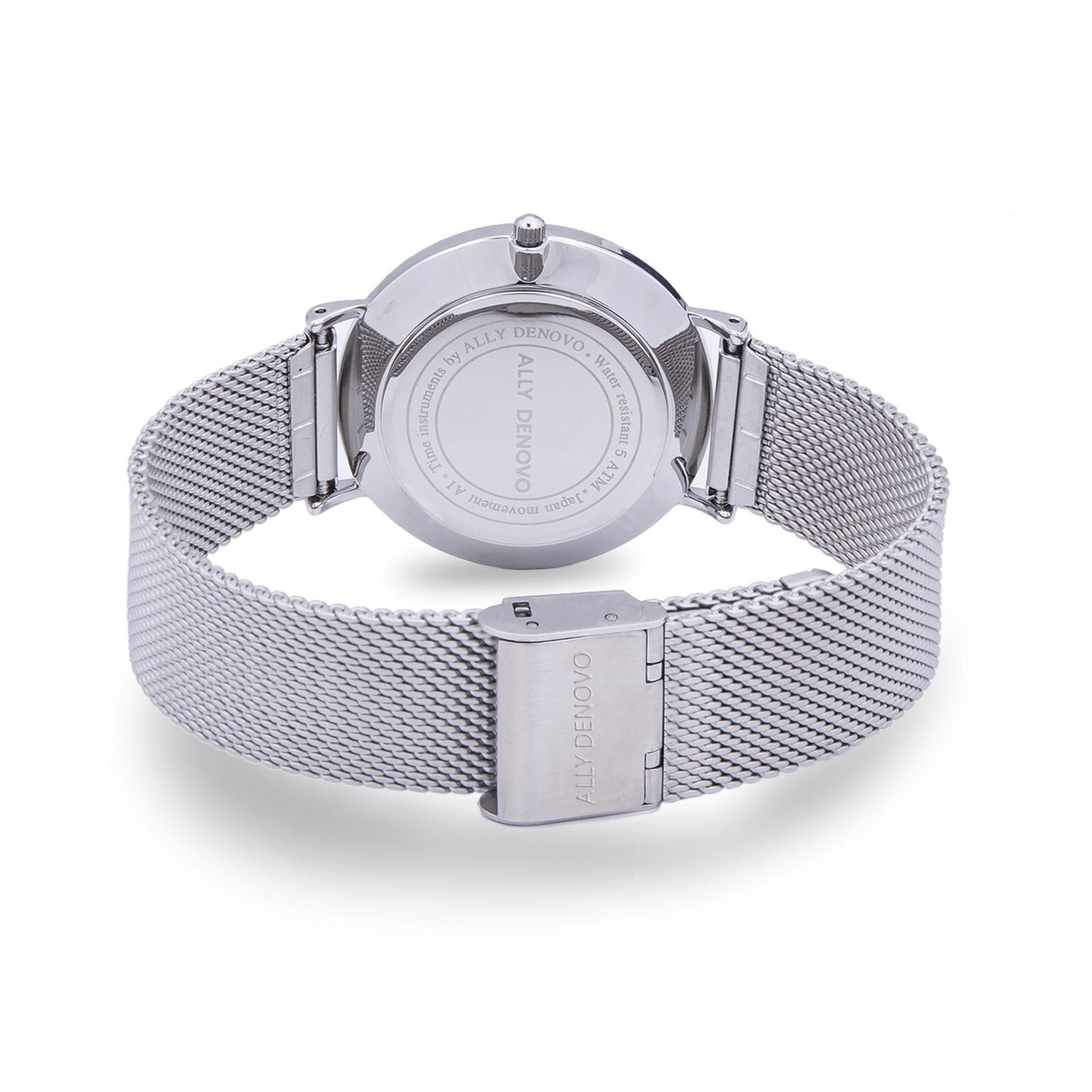 《單獨購買》銀色不鏽鋼鏈帶/適用於36mm錶盤系列/簡易換錶帶開關式智慧扣環
